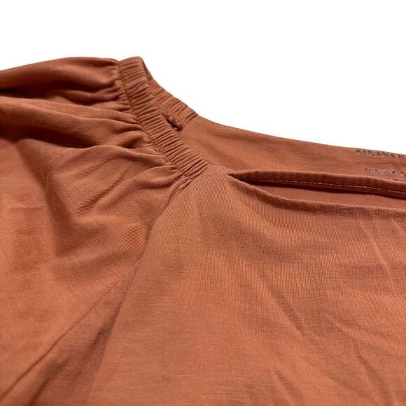 Banana Republic Top Dusty Rose Balloon Long Sleeve Blouse - Picture 5 of 8